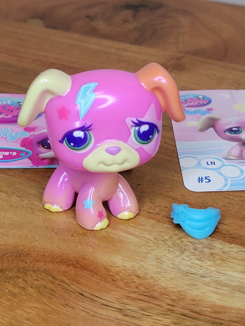 Littlest Pet Shop "Like Nastya" Collab Series G7 Colurful Boxer #5 Authentic LPS